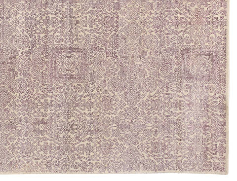 Modern Purple Hand Made 40 X 60 Area Rug 902-136056 Image 1