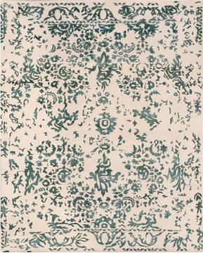 Overdyed Green Hand Made 8'0" X 10'0"  Area Rug 902-136064