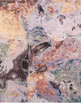 Jaipur Multicolor Hand Knotted 8'0" X 10'1"  Area Rug 905-136069