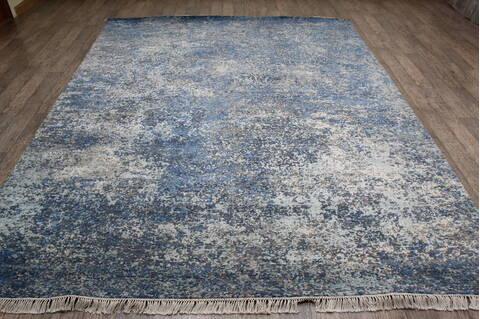 Jaipur Blue Hand Knotted 80 X 102 Area Rug 905-136070 Image 2