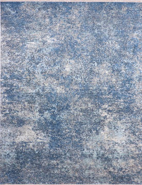 Jaipur Blue Hand Knotted 8'0" X 10'2"  Area Rug 905-136070
