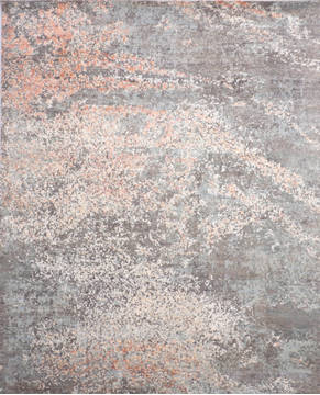 Jaipur Grey Hand Knotted 8'0" X 10'2"  Area Rug 905-136071