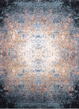 Jaipur Blue Hand Knotted 9'0" X 12'2"  Area Rug 905-136076