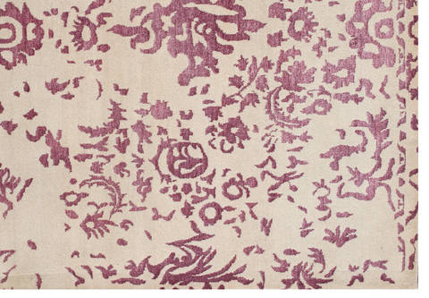 Modern Red Hand Made 80 X 110 Area Rug 902-136079 Image 1