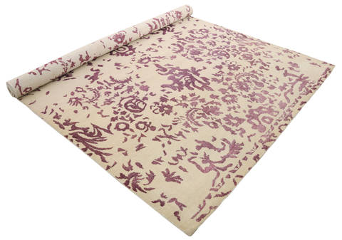 Modern Red Hand Made 80 X 110 Area Rug 902-136079 Image 2