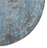 Modern Blue Round Hand Made 80 X 80 Area Rug 902-136081 Thumb 1