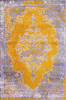 Floral Purple Hand Made 66 X 99 Area Rug 902-136082 Thumb 0
