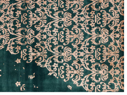 Modern Beige Hand Made 66 X 99 Area Rug 902-136085 Image 1
