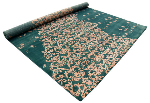 Modern Beige Hand Made 66 X 99 Area Rug 902-136085 Image 2