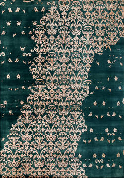 Modern Beige Hand Made 8'6" X 11'6"  Area Rug 902-136086