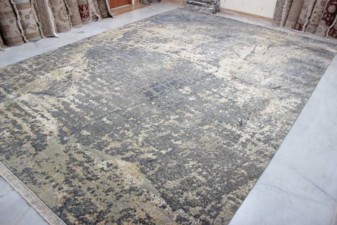 Jaipur Grey Hand Knotted 100 X 140 Area Rug 905-136099 Image 1