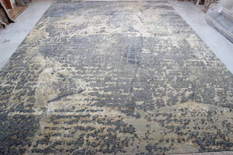 Jaipur Grey Hand Knotted 100 X 140 Area Rug 905-136099 Image 2