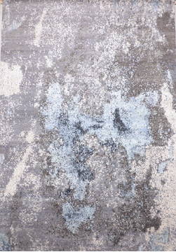 Jaipur Grey Hand Knotted 10'0" X 14'0"  Area Rug 905-136101