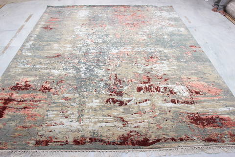 Jaipur Blue Hand Knotted 80 X 100 Area Rug 905-136107 Image 2