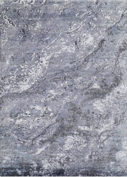 Modern Grey Hand Knotted 8'0" X 10'0"  Area Rug 903-136123