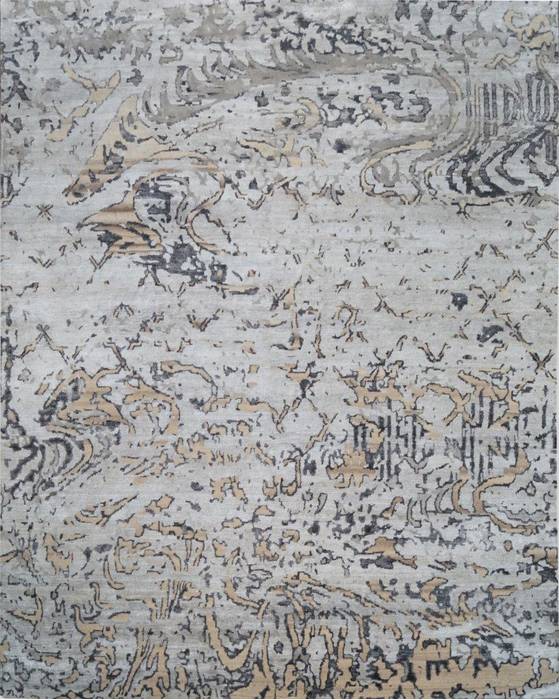 Modern Grey Hand Knotted 80 X 100  Area Rug 903-136134 Image 0