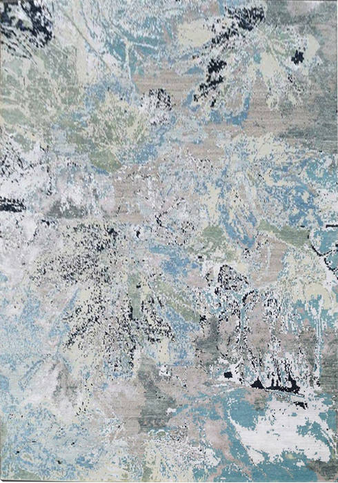 Modern Blue Hand Knotted 80 X 100  Area Rug 903-136141 Image 0