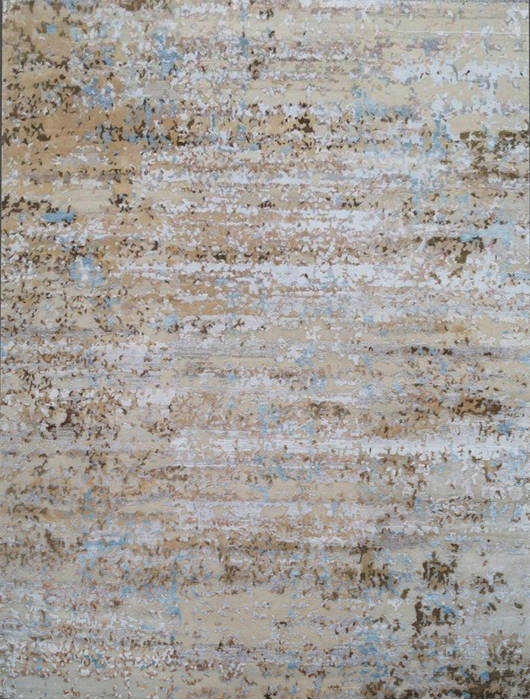 Modern Beige Hand Knotted 80 X 100 Area Rug 903-136147 Image 0