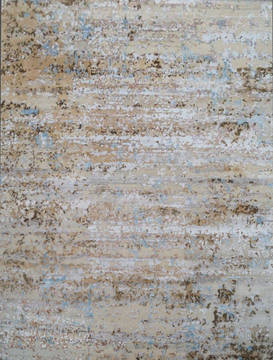Modern Beige Hand Knotted 8'0" X 10'0"  Area Rug 903-136147