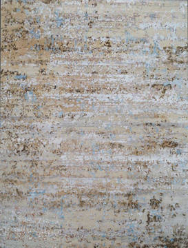 Modern Beige Hand Knotted 8'0" X 10'0"  Area Rug 903-136147
