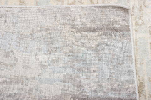 Modern Beige Hand Knotted 50 X 711 Area Rug 905-136156 Image 3
