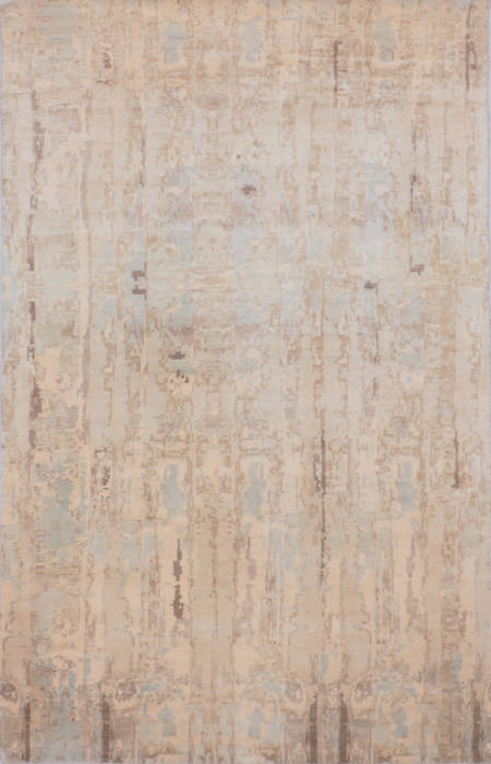 Modern Beige Hand Knotted 50 X 711 Area Rug 905-136156 Image 0