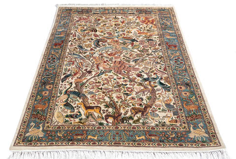 Pak-Persian White Hand Knotted 40 X 62 Area Rug 700-136181 Image 1