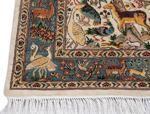 Pak-Persian White Hand Knotted 40 X 62 Area Rug 700-136181 Image 4