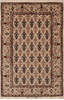 Isfahan Beige Hand Knotted 43 X 65  Area Rug 254-136197 Thumb 0