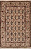 Isfahan Beige Hand Knotted 43 X 65  Area Rug 254-136197 Thumb 0