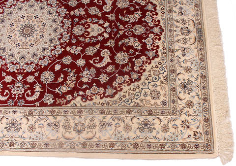 Nain White Hand Knotted 43 X 64 Area Rug 254-136204 Image 1