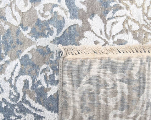 Modern Grey Hand Knotted 80 X 101 Area Rug 904-136237 Image 3