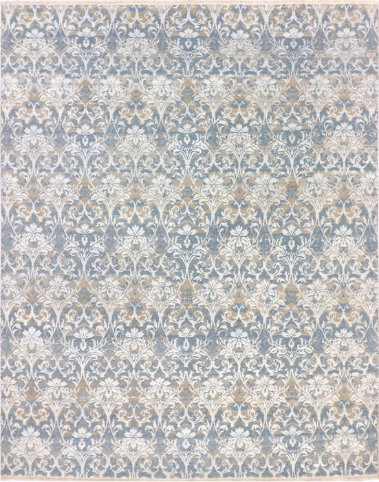 Modern Grey Hand Knotted 80 X 101 Area Rug 904-136237 Image 0