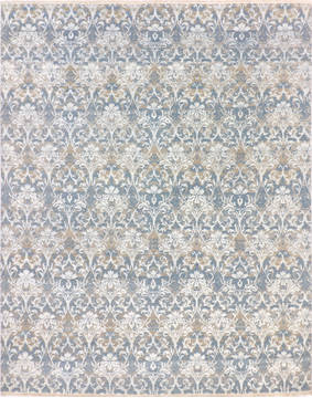 Modern Grey Hand Knotted 8'0" X 10'1"  Area Rug 904-136237