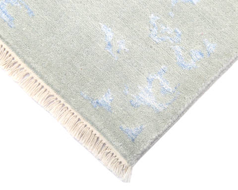 Modern Green Hand Knotted 710 X 911 Area Rug 904-136243 Image 2