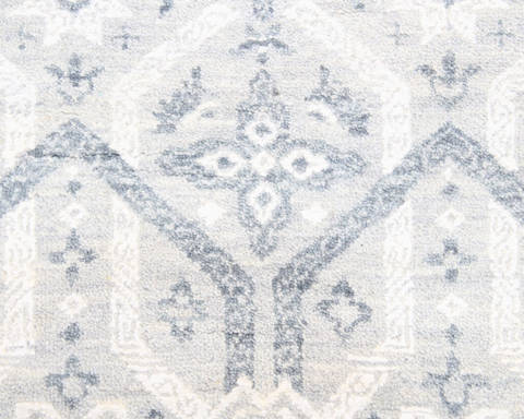 Modern Grey Hand Knotted 80 X 100 Area Rug 904-136245 Image 4