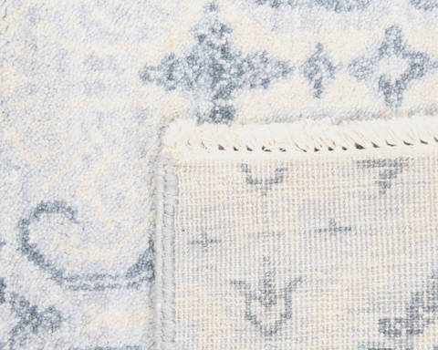 Modern Grey Hand Knotted 81 X 103 Area Rug 904-136247 Image 3