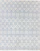 Modern Grey Hand Knotted 81 X 103 Area Rug 904-136247 Thumb 0