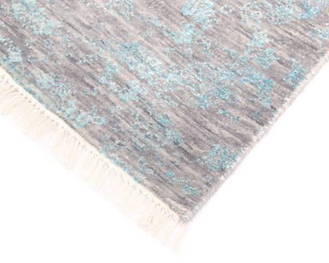 Modern Grey Hand Knotted 710 X 100 Area Rug 904-136263 Image 2