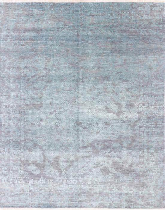 Modern Grey Hand Knotted 710 X 100 Area Rug 904-136263 Image 0