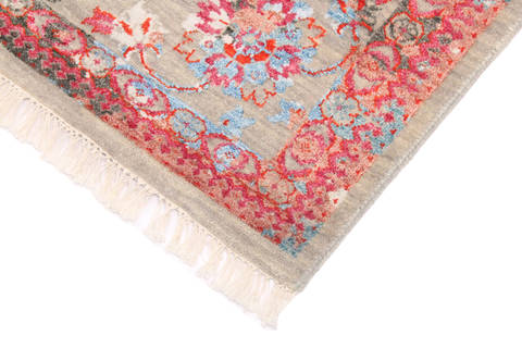 Modern Grey Hand Knotted 81 X 102 Area Rug 904-136270 Image 2