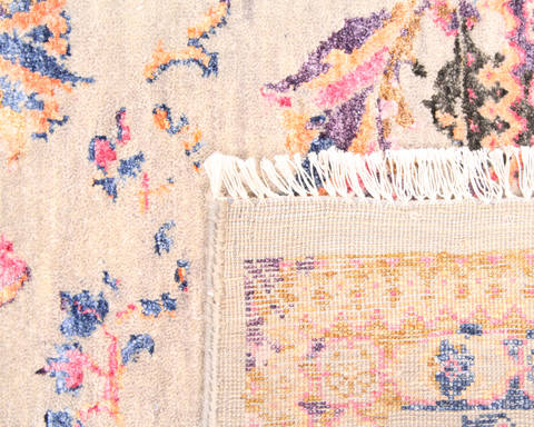 Modern Grey Hand Knotted 82 X 101 Area Rug 904-136271 Image 3