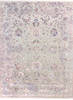 Agra Grey Hand Knotted 83 X 101 Area Rug 904-136272 Thumb 0