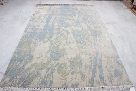Jaipur Grey Hand Knotted 60 X 90 Area Rug 905-136287 Image 1