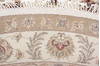 Jaipur White Round Hand Knotted 83 X 84  Area Rug 905-136293 Thumb 5