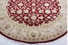 Jaipur Red Round Hand Knotted 80 X 82  Area Rug 905-136294 Thumb 3