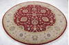 Jaipur Red Round Hand Knotted 80 X 81  Area Rug 905-136295 Thumb 4