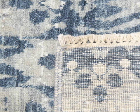 Modern Grey Hand Knotted 511 X 92 Area Rug 904-136302 Image 3