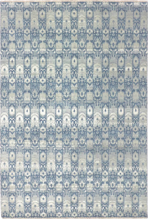 Modern Grey Hand Knotted 511 X 92 Area Rug 904-136302 Image 0