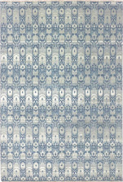 Modern Grey Hand Knotted 5'11" X 9'2"  Area Rug 904-136302